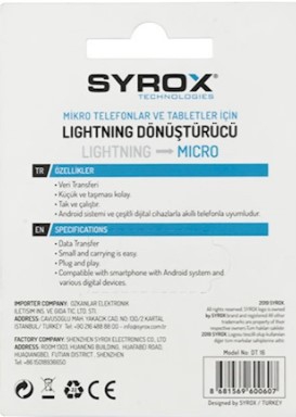 Lightning - Micro usb dönüştürücü