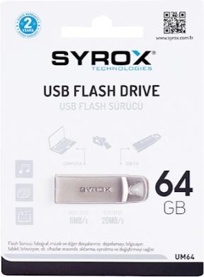 Syrox 64GB Metal Flash Bellek